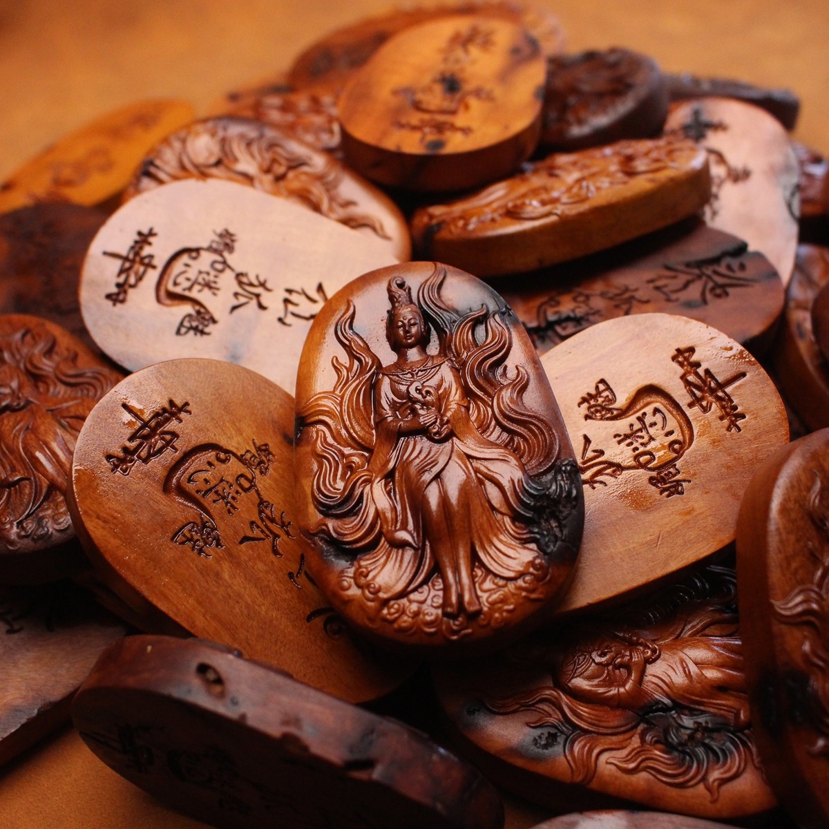 图片[7]-仙狐助运事业有成枣木精雕道系平安无事牌-衔鳞集