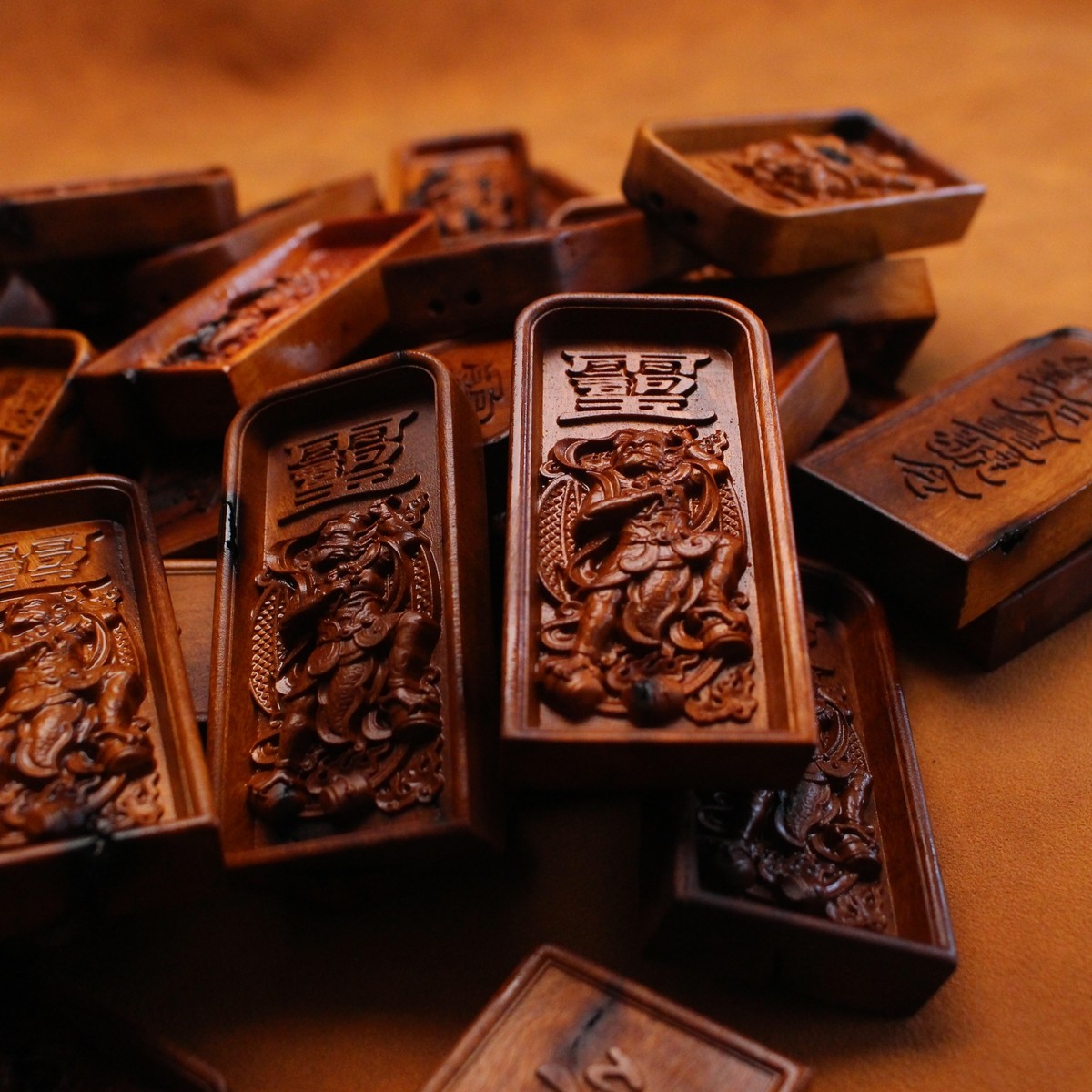 图片[9]-邓元帅天皇号令枣木精雕道系平安无事牌-衔鳞集
