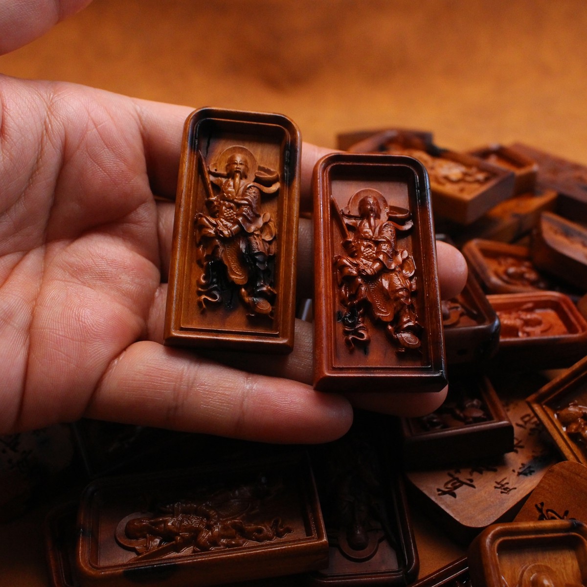 图片[3]-真武祖师令护法枣木精雕道系平安无事牌-衔鳞集