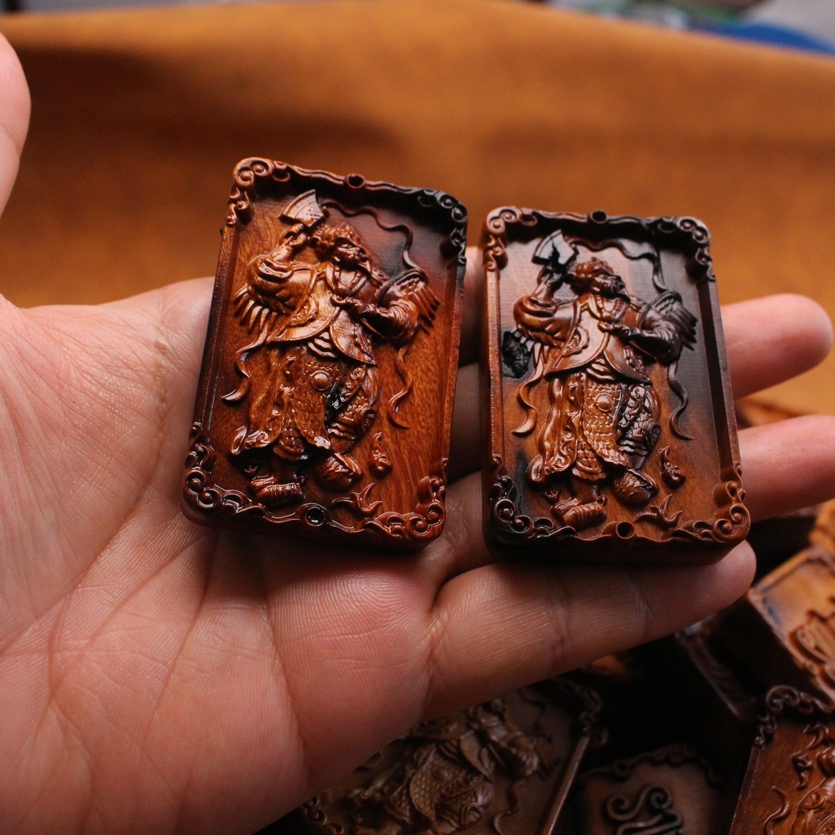 图片[2]-邓元帅五雷令镇煞枣木精雕道系平安无事牌-衔鳞集