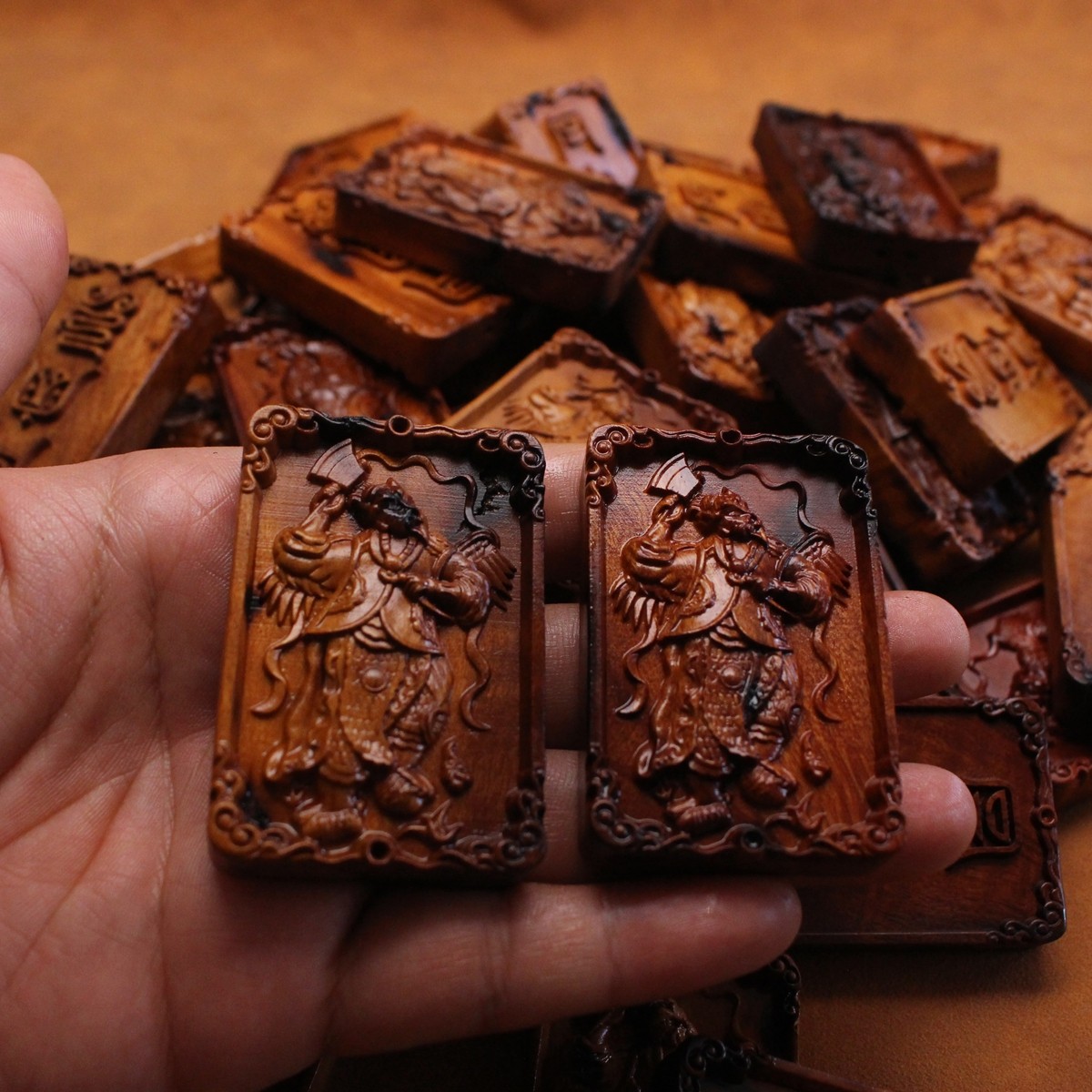 图片[8]-邓元帅五雷令镇煞枣木精雕道系平安无事牌-衔鳞集