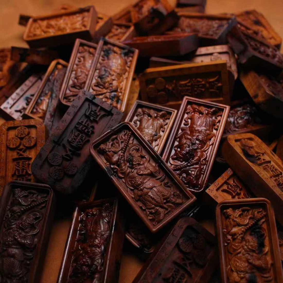 图片[8]-王灵官五雷法牌精雕道系雷击枣木随身护法吊坠-衔鳞集