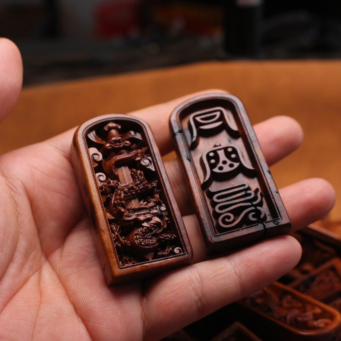 图片[1]-龙剑五雷精雕道系雷击枣木随身护法能量吊坠-衔鳞集