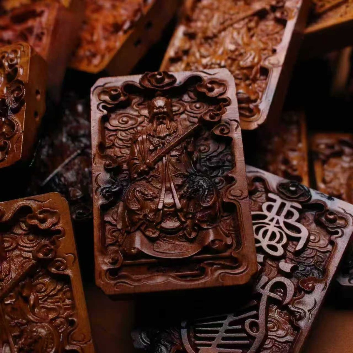 图片[7]-张天师雷击枣木精雕道系镇宅平安无事牌-衔鳞集