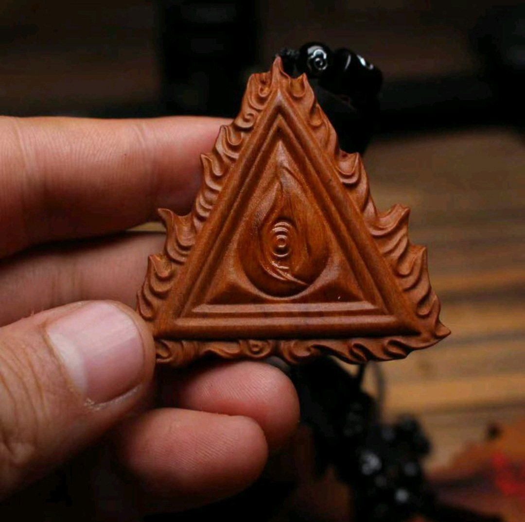 图片[3]-王灵官雷部三角金印枣木护身法印-衔鳞集