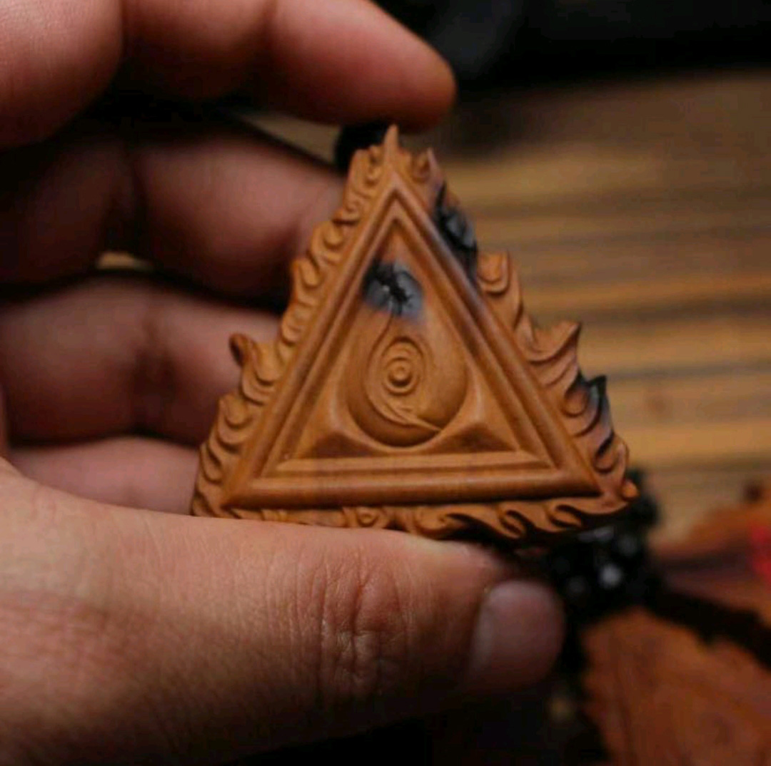 图片[2]-王灵官雷部三角金印枣木护身法印-衔鳞集